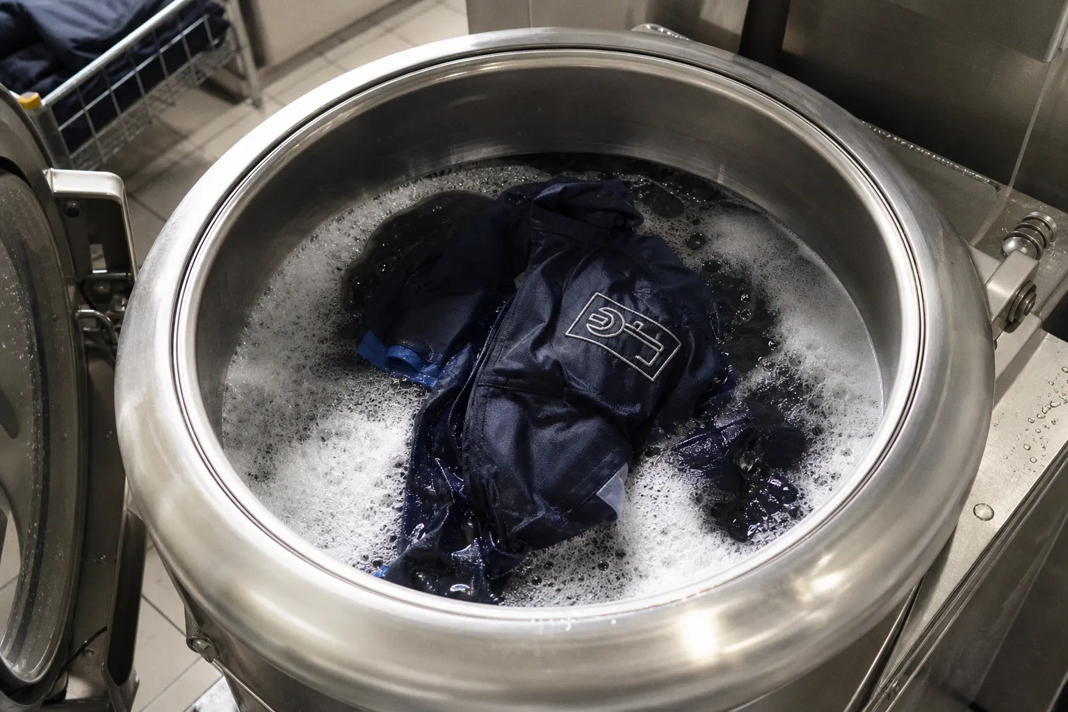 Broderie sur vêtement de travail : le test de 50 lavages