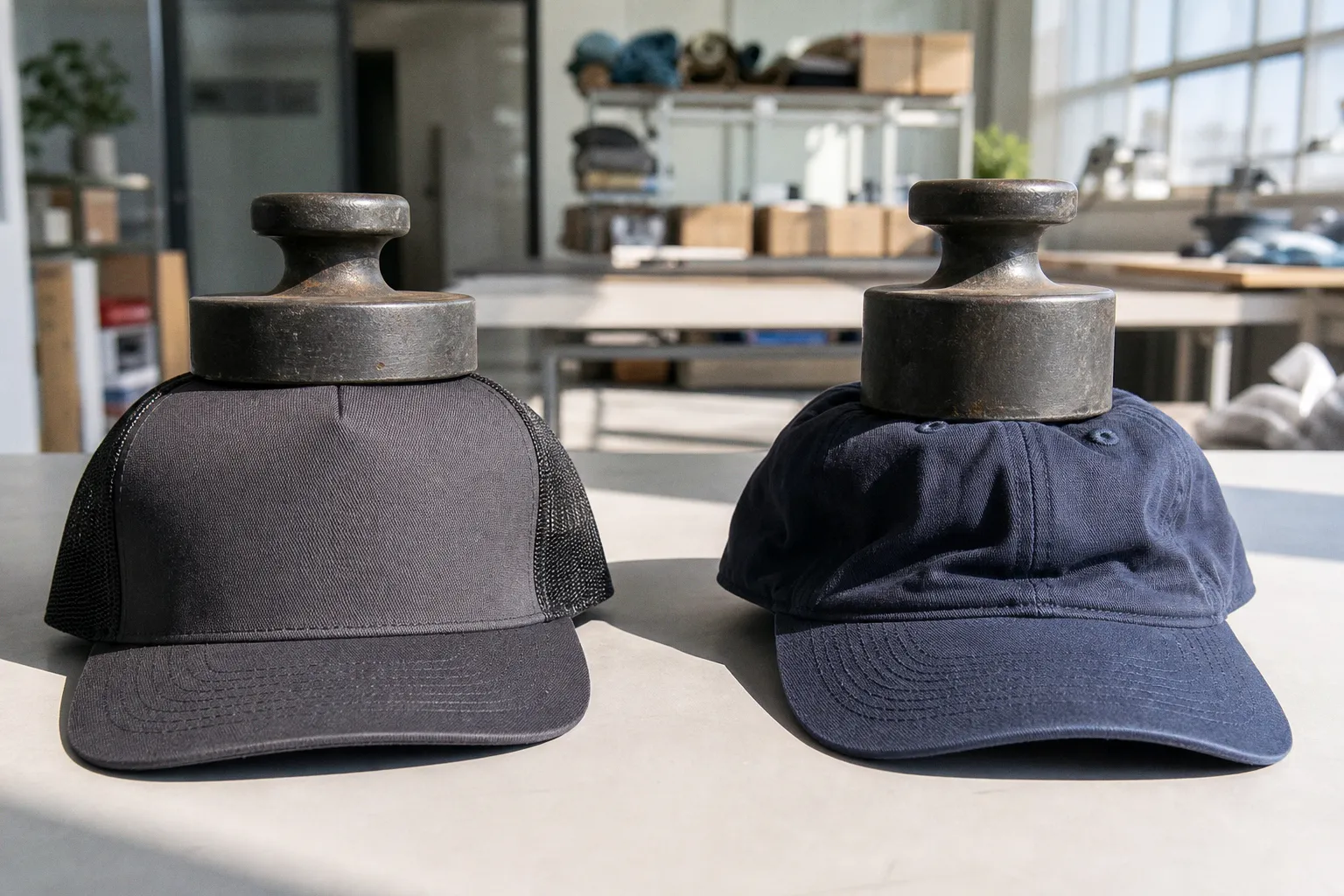 Casquette trucker ou baseball : le test de tenue de forme