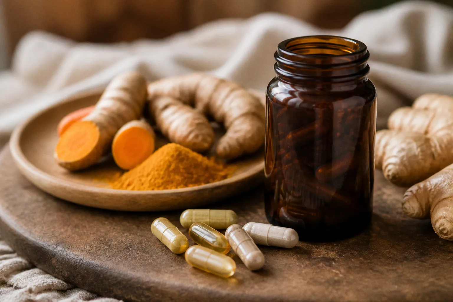 Curcuma et articulations : calibrage des suppléments anti-friction