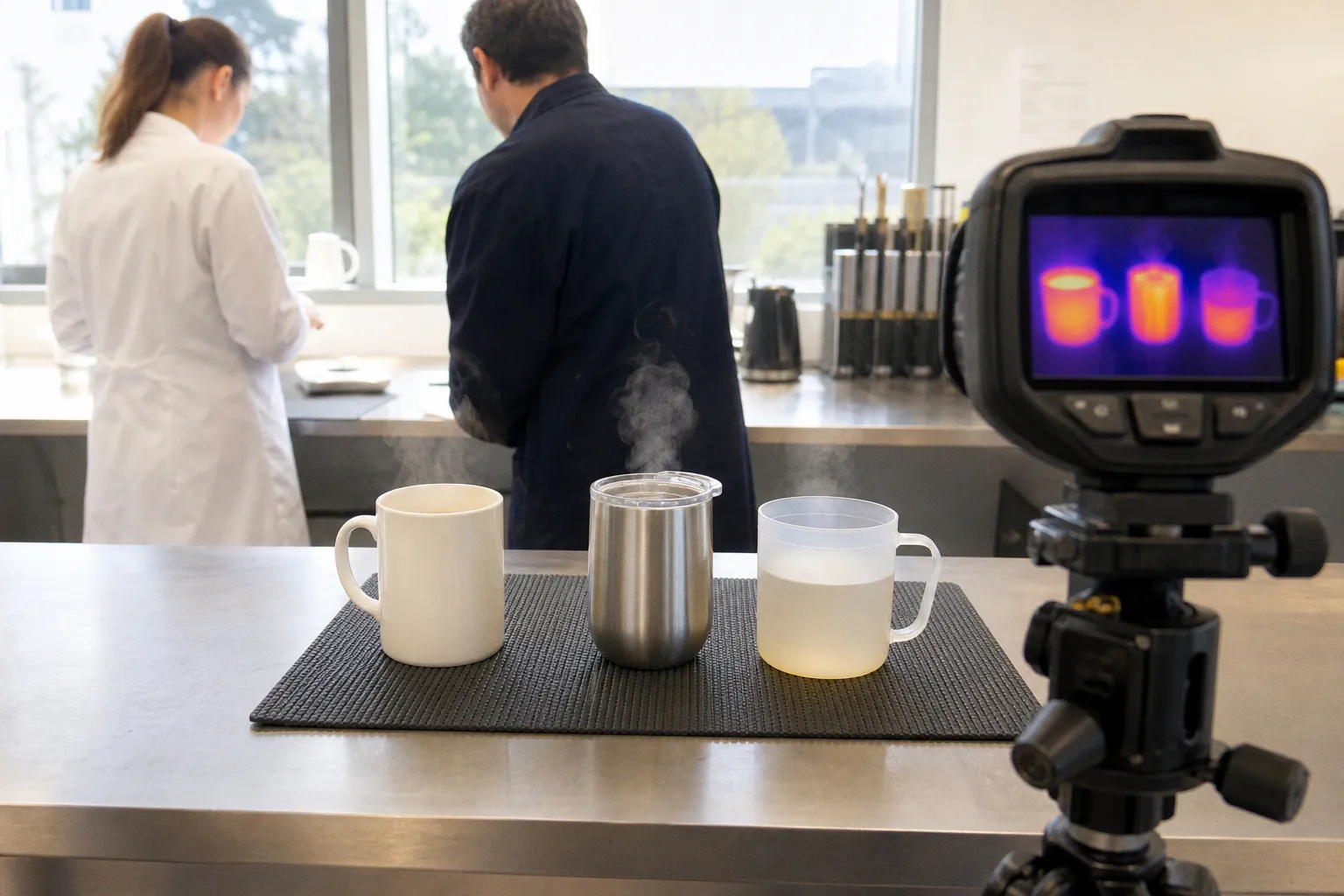 Mugs personnalisés : trois matériaux face au test de chaleur