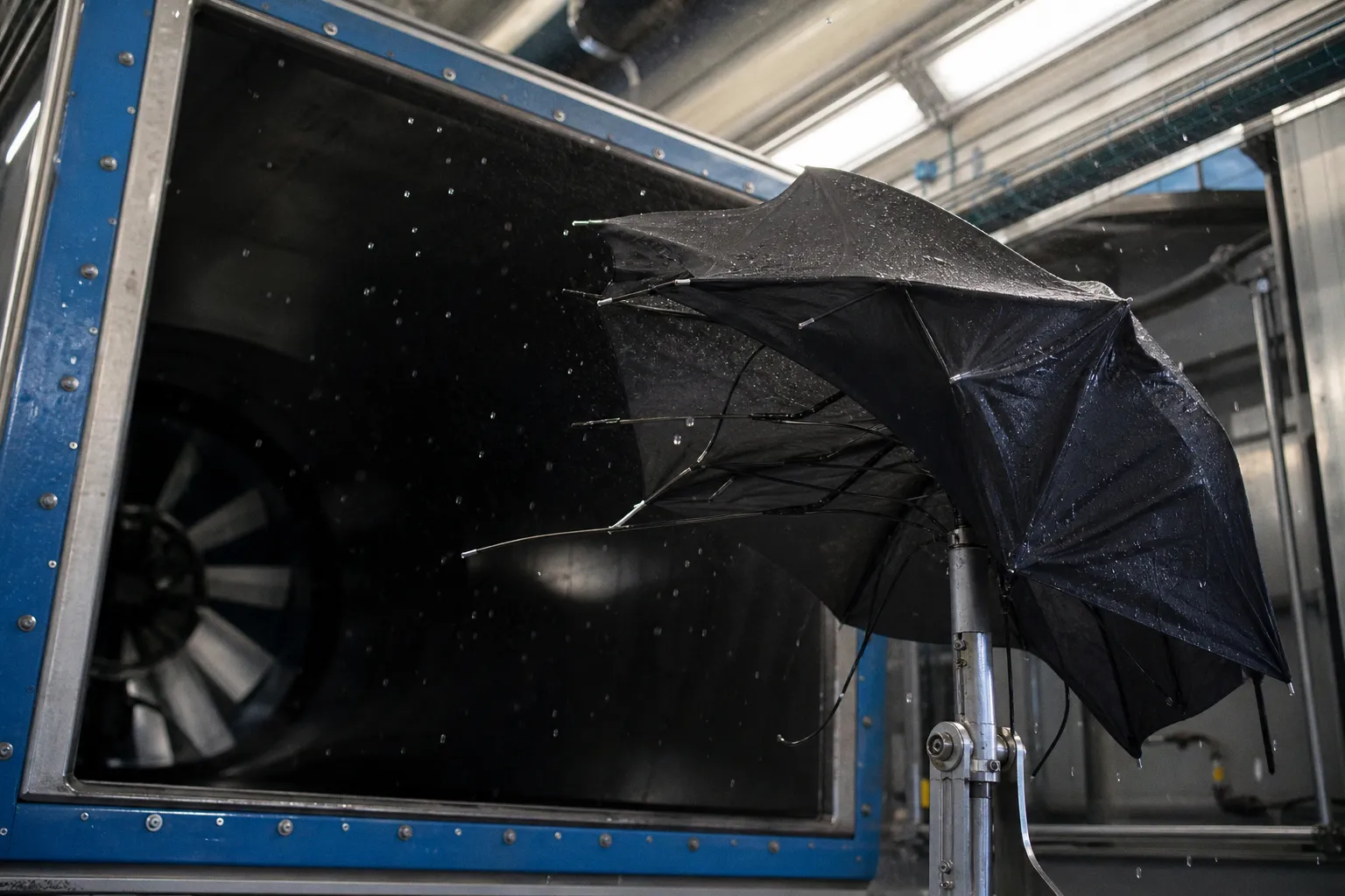 Parapluie publicitaire : le test de résistance au vent fort