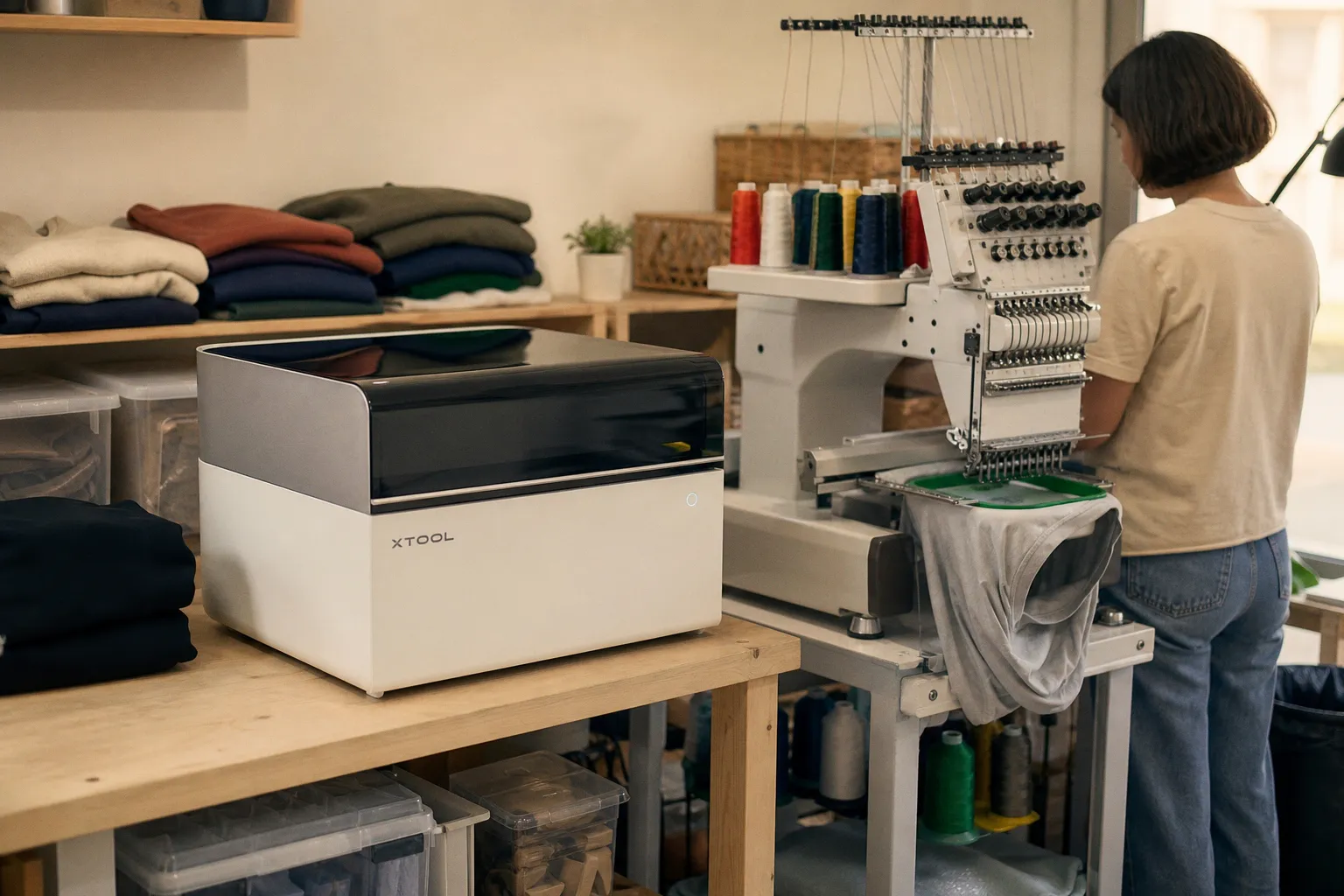 xTool O1 Omni : une solution 4-en-1 pour la personnalisation textile et la broderie 3D